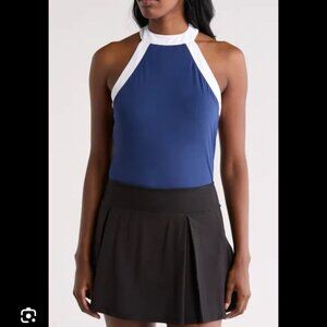 🖤 Penguin Women’s Color Block Halter Tennis Top – Size Large-NWT